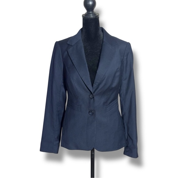 The Limited Jackets & Blazers - The Limited NWT Navy Blue Notched Collar 2 Button Structured Professional Blazer